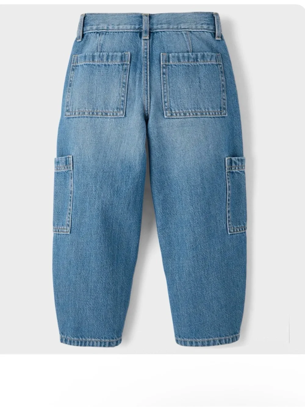 The Children's Place Light Blue Denim Cargo Jeans for Kids
